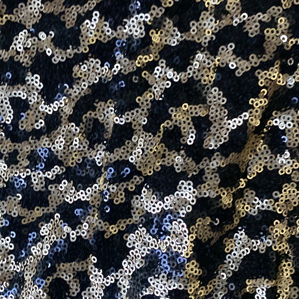 Windsor Gold and Black Sequin Mini Dress - Picture 4 of 6